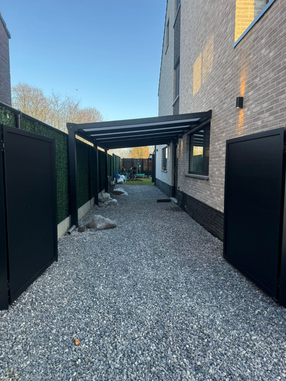 Aluminium overkapping op maat